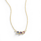 Dainty Family Birthstones Necklace