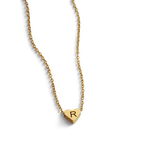 Dainty Heart Initial Necklace