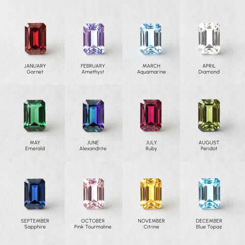 Dainty Baguette Birthstone Bracelet