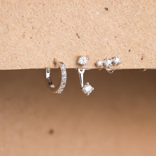 Diamond Earrings Set