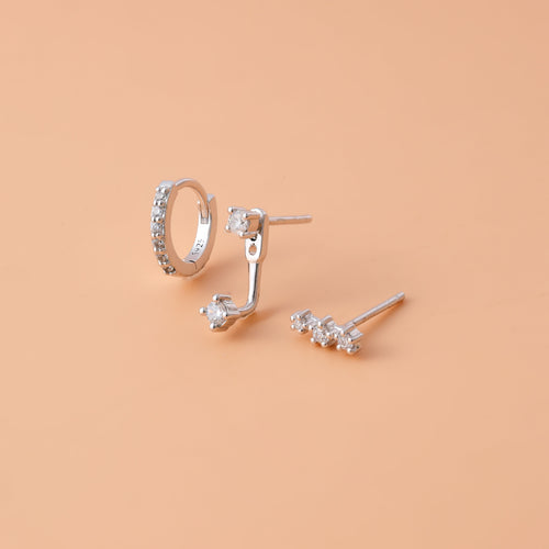 Diamond Earrings Set