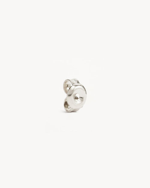 White Gold Vermeil Earring Back