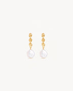 Yellow Gold Vermeil Grow With Grace Pearl Earrings