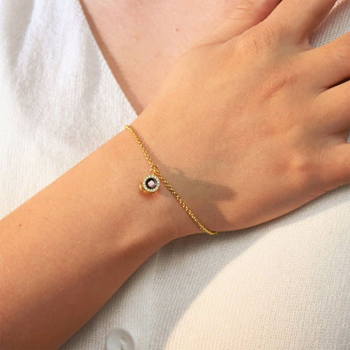 Petite Halo Photo Bracelet