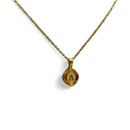 Enamel Initial Pendant Necklace