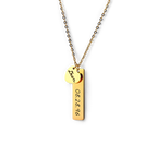 Engraved Heart Pendant Necklace • Best Friend Gift