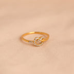Eternal Love: Diamond Heart Knot Ring