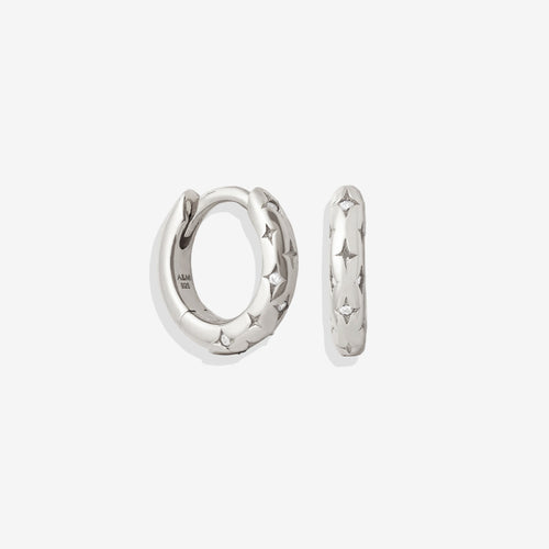 Falling Stars Huggie Hoop Earrings