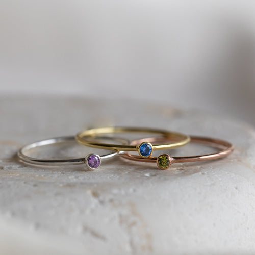 The Tiny Birthstone Ring