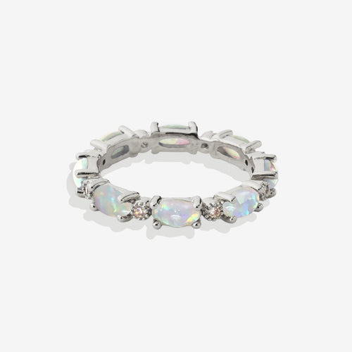 Eternity Fire Opal Ring