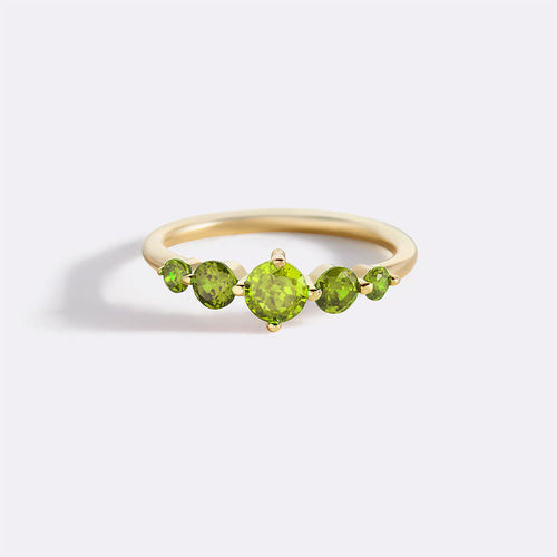 Five Stone Statement Birthstone Ring