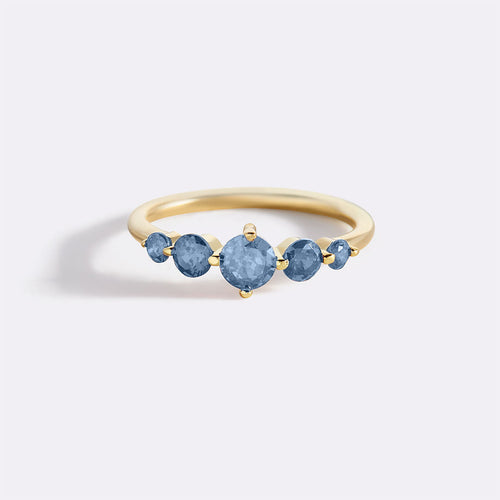 Five Stone Statement Birthstone Ring