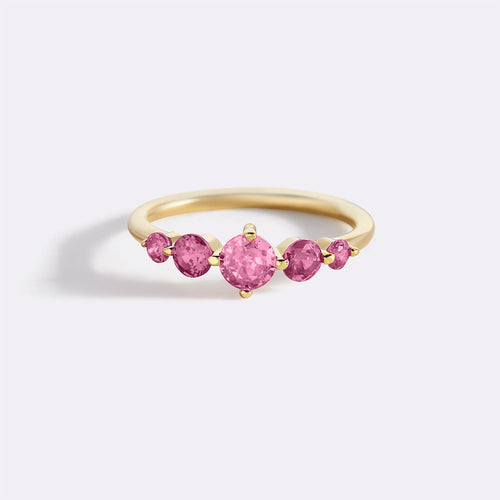 Five Stone Statement Birthstone Ring