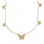 Five Butterfly Necklace