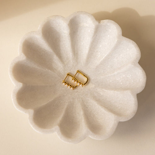 Freshwater Pearl Hoop Earrings