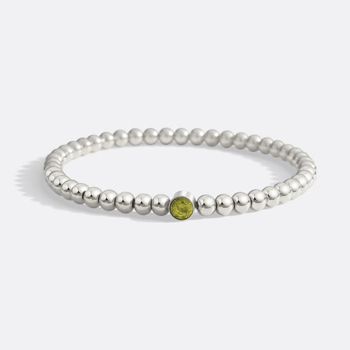 Beaded Bubble Birthstone Bracelet