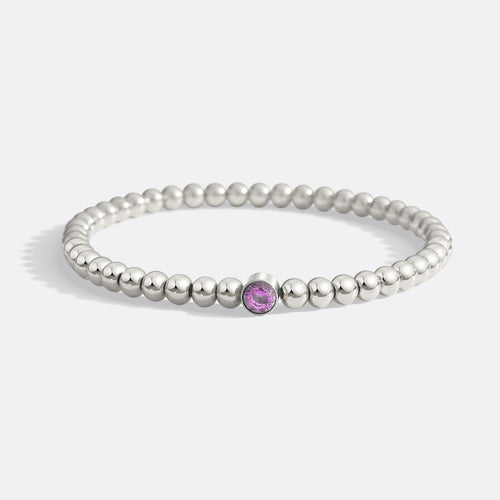 Beaded Bubble Birthstone Bracelet