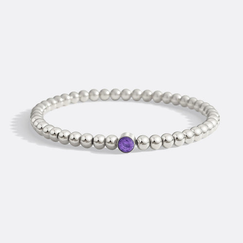 Beaded Bubble Birthstone Bracelet
