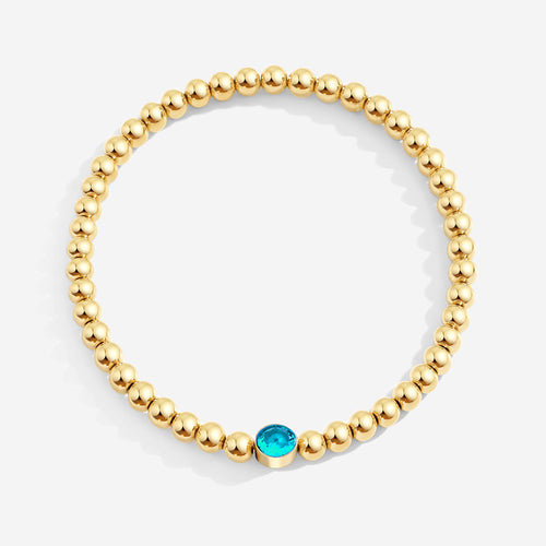 Beaded Bubble Birthstone Bracelet