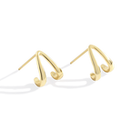 Wishbone Huggie Earrings