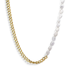 Half Chain Pearl Necklace