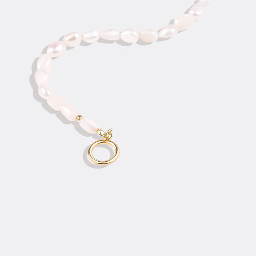 Half Chain Pearl Necklace