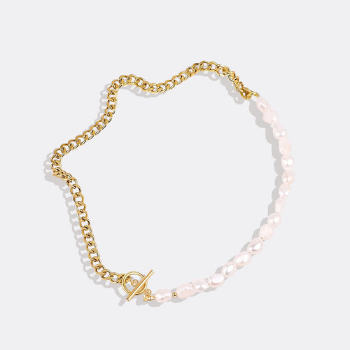 Half Chain Pearl Necklace