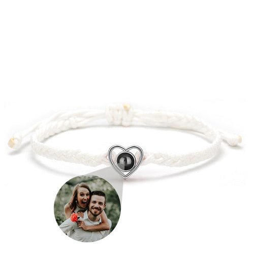 Heart Adjustable Photo Bracelet