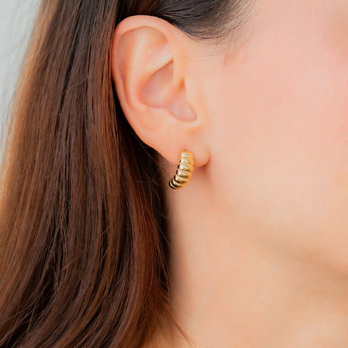 Croissant Hoop Earrings