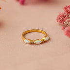 Alessia Trio Opal Ring