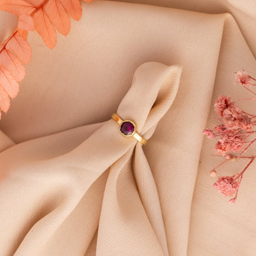 Birthstone Signet Ring