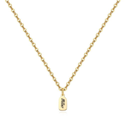 Personalized Bar Tag Necklace