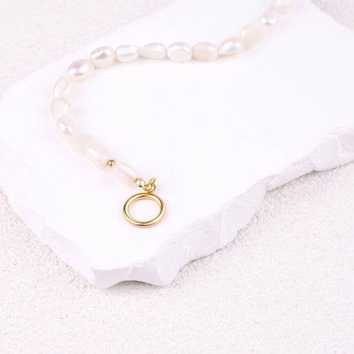 Half Chain Pearl Necklace