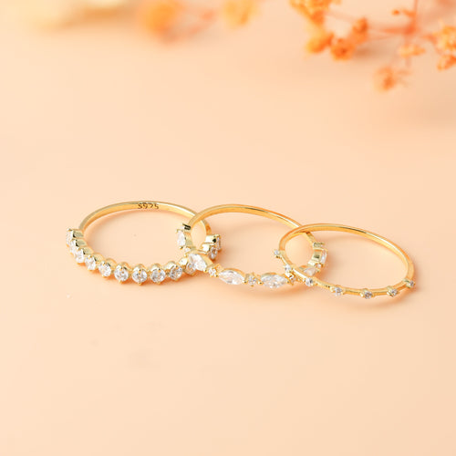 Diamond Stacking Ring Set