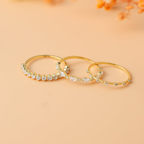 Diamond Stacking Ring Set