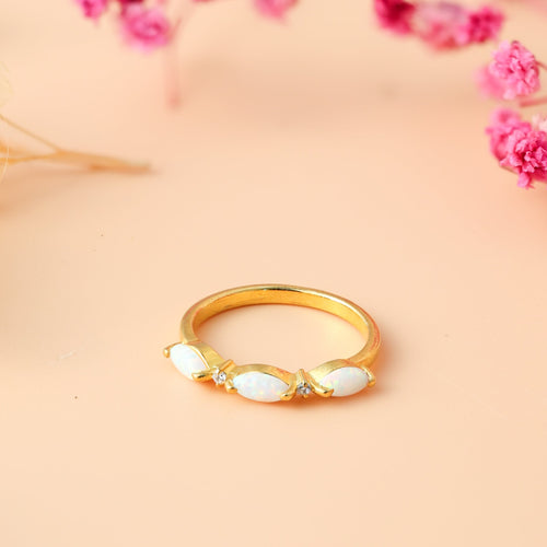 Alessia Trio Opal Ring