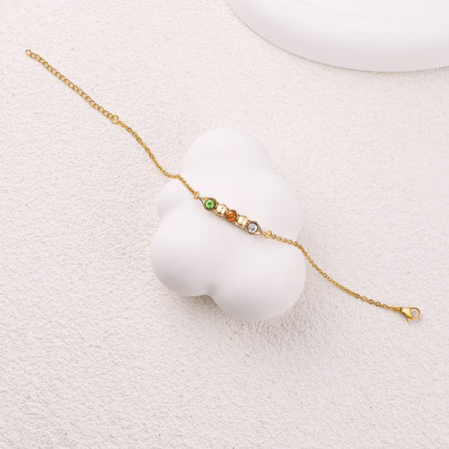 Peas in a Pod Birthstone Bracelet