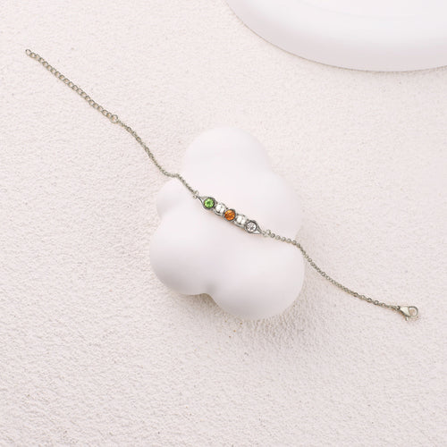 Peas in a Pod Birthstone Bracelet