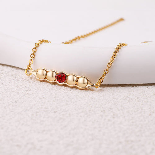 Peas in a Pod Birthstone Bracelet
