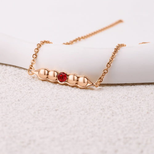 Peas in a Pod Birthstone Bracelet