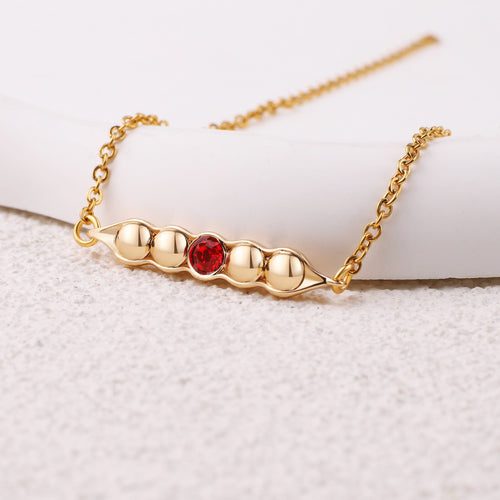Peas in a Pod Birthstone Bracelet