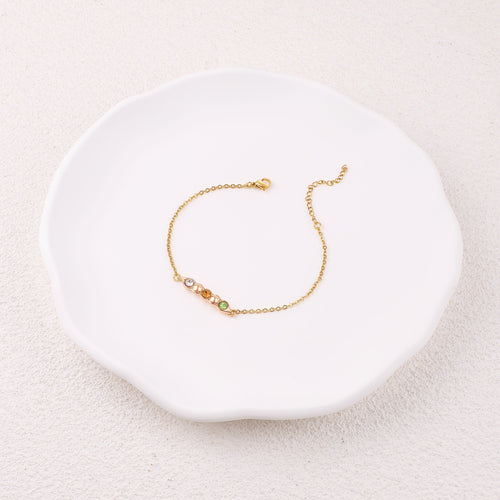 Peas in a Pod Birthstone Bracelet