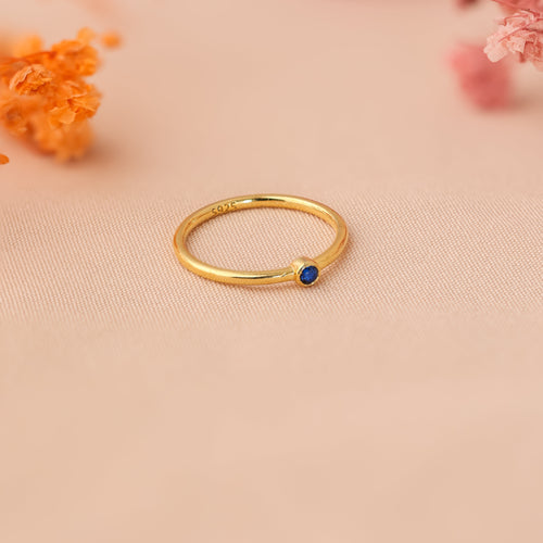 Birthstone Signet Ring