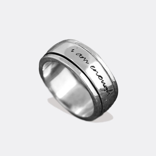 I am Enough Spinning Fidget Ring