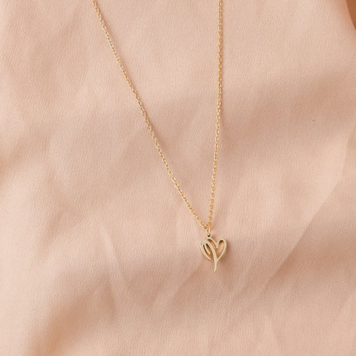 Initial Heart Necklace