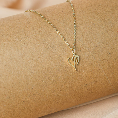 Initial Heart Necklace