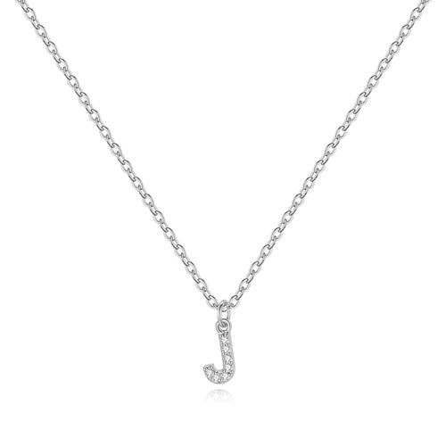 Pave Uppercase Initial Necklace