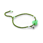 Jade Pearl & Lotus Prosperity String Bracelet