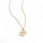 Love Disc Initial Necklace