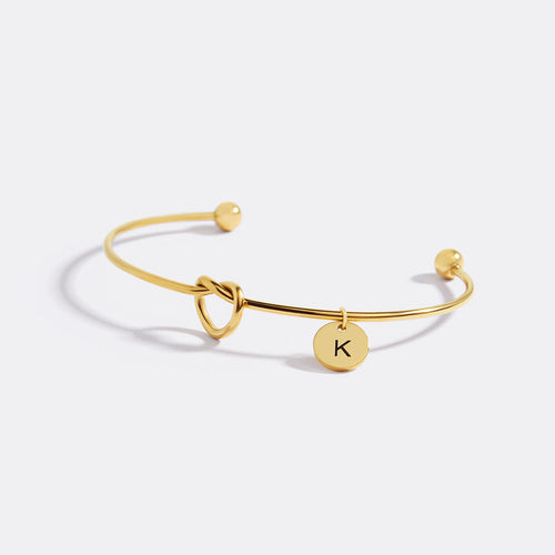 Personalized Tie the Knot Bracelet • Bridesmaid Gift Bracelet